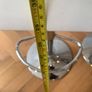 2 x Wooden stools with metallic base Image 7