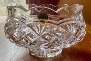 Waterford Crystal Lismore 7" Footed Bowl, 1970s.