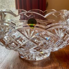 Waterford Crystal Lismore 7" Footed Bowl, 1970s.