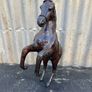 vintage decorative leather Horse c1960 Image 2