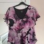 Purple Flowery Dress Image 3