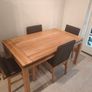 solid oak kitchen table Image 3