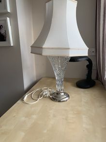 Waterford Glass Table Lamps x 2