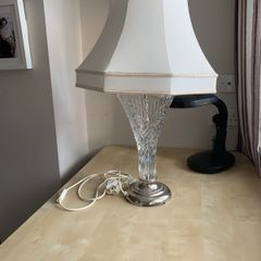 Waterford Glass Table Lamps x 2