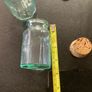 Set of three vintage green tinge bottles Image 10