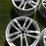 Original Audi RS6 Twin Spoke R20 Alloy Wheels And Centre Caps. Image 4