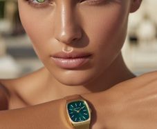 Longines Ladies Gold Tone Emerald Green Dress Watch - Manual Winding. Stunning Condition