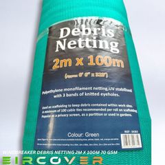 Windbreaker Netting 2m x 100m Standard 70gsm Green