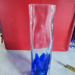 Jerpoint Glass Studio Square TALL Vases - Seascape