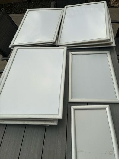 10 snap silver frames 24 x18