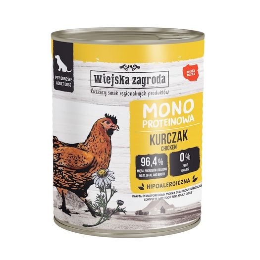 Country of Animals MONOPROTEIN CHICKEN wet food for adult dogs 800g