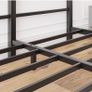 16cm Low Profile King Bed Frame with Headboard, 5ft Metal Sturdy Steel Slat Support, Noise-Free 150x200cm Platform Mattress Base, No Box Spring Needed, Black Image 3
