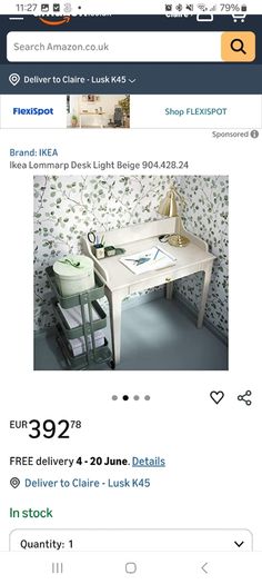 Desk and chair