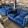 Blue 3+2 sofa set Image 4