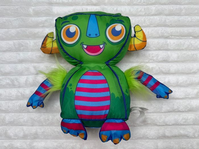 Little Tikes green monster plush approx. 27 cm. Dirty Used Please see photos