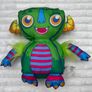 Little Tikes green monster plush approx. 27 cm. Dirty Used Please see photos Image 2