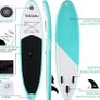 Inflatable Stand Up Paddle Board SUP Inflatable Paddle Board 10ft Surfing Board Kit for Adults, Premium Surfboard Complete Kit with Adjustable Paddle Hand Pump Fin Leash Backpack (FREE POSTAGE) Image 4