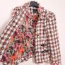 Next Orange White Tweed Jacket Boucle Blazer 10UK/38EU Image 4