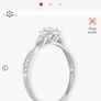 9ct diamond ring size M Image 7