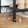 New XXL Metal Hall Tree Coat Rack with Shoe Bench 182 cm Image 5