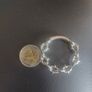 Silver spiked chain ear hangers - pair (2 pieces) Image 2