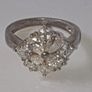 Pristine Vintage Silver & White Sapphire Ring Image 2