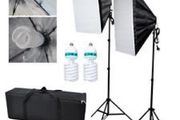 250W Photo Studio Softbox Continuous Light Kit
