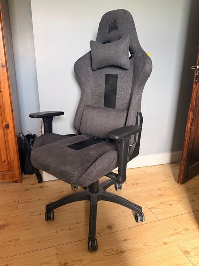 Corsair Tc100 Relaxed Gaming Chair - Grey & Black