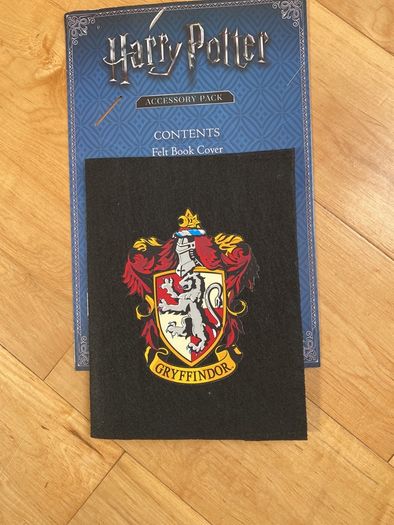 Harry Potter Christmas stocking Gryffindor and felt book cover
