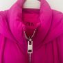 Zara Fuchsia Pink Quilted Puffer Jacket with Hood - XS Image 2
