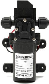 12V High Pressure Water Pump 6L/min Self Priming