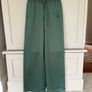 Danish designer Summum loose fit sea green shimmery flowy trousers brand new Image 5
