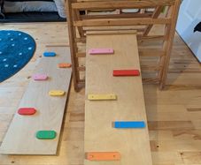 Wooden climbing frame plus 2 ramps