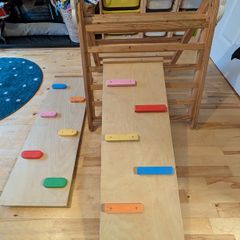 Wooden climbing frame plus 2 ramps