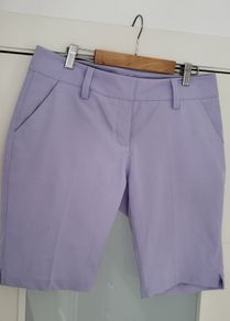 ADIDAS Climalite Ladies muave shorts with pockets Sz 6 (Fit 10UK) - Rrp 50 (New)