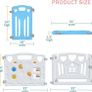 Baby Playpen Kids Activity Centre Safety Play Yard Home Indoor Outdoor New Pen (Multicolour, Classic Set 14 Panel) (Multicolour 14 Panel) Image 3