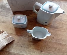 coffee pot, milk jug, and sugar bowl brand new in box