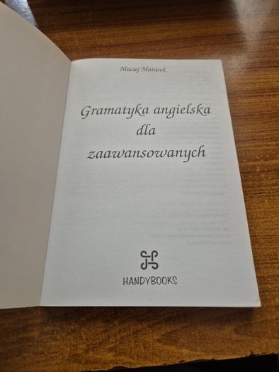 Gramatyka angielska dla zaawansowanych. Maciej Marasek.