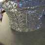 Rare find Bohemia Czech Crystal Hand cut 8" Bowl Queen Lace Image 7