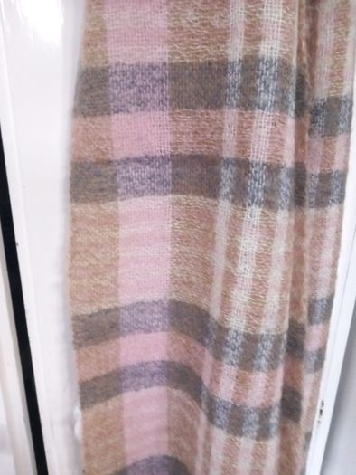 Mohair Scarf Pink/Grey/Cream/Beige