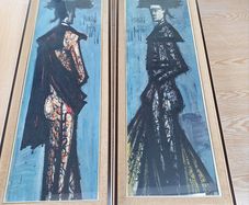 Bernard Buffet Retro Print x 2; Toreador and Matador