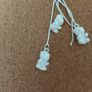 925 silver bear earrings Image 2