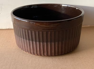 Vintage T.G. Green Souffle Dish Large Ceramic in Brown Tones