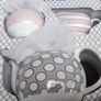 Tipperary Crystal Spots & Stripes Teapot, Sugar & Creamer Set Image 2