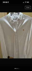 Hackett, Farah and Remus Uomo White and Parrern Shirts- Size S