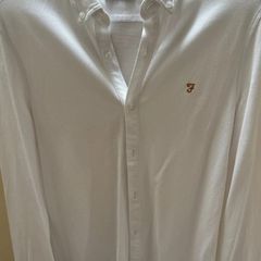 Hackett, Farah and Remus Uomo White and Parrern Shirts- Size S