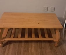 Wooden coffee table