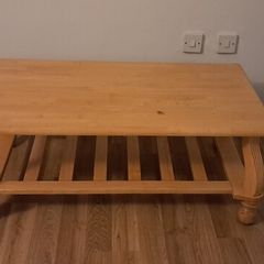 Wooden coffee table