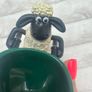 Shaun The Sheep With Wheelbarrow approx. 3" Figure 2014 McDonald's Happy Meal Used Please see pictures Image 6