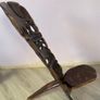 African Wooden Carved Seat Image 2
